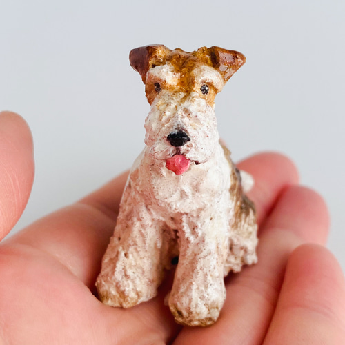 ワイヤーフォックステリア（wire fox terrier） その他置物 かり