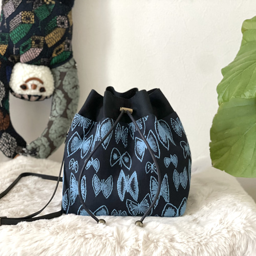 ハンドメイドꕤ︎︎ベルバッグ ミナペルホネン swing sky flower ハンドメイドꕤ︎︎ベルバッグ ミナペルホネン swing sky flower