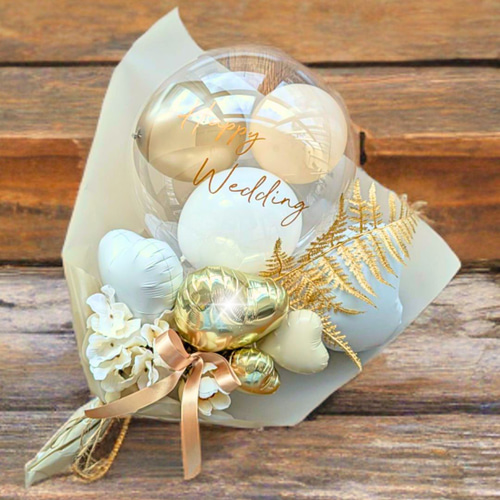 結婚式・卒業祝い】ホワイトベージュブーケ │ お洒落 謝恩会 花束