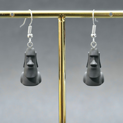 モアイ像 フックピアス おしゃれ ミニチュア アクセサリー イースター