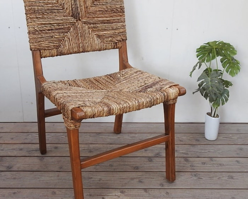 バナナ リーフ ダイニング チェア Chair 一人掛け チーク無垢材
