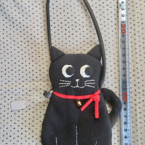 激レアねこパネル生地　ハンドメイド　ミニバック　ポーチ 激レアねこパネル生地 ハンドメイド ミニバック ポーチ 激レア
