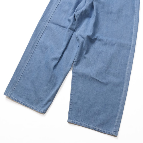 10ozデニム タックワイドパンツ vent blanc VBP251310 ⭐20％OFF⭐10ozデニム タックワイドパンツ vent blanc