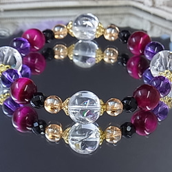 特価‼️希少価値！虹つき⭐︎可愛いお花が付いている、アメジスト♪ 幸運への導き 虹入り アイリス 愛人気 お金 アメジスト ピンクタイガー