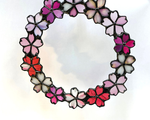 ステンドグラス桜-1 | ann stained glass