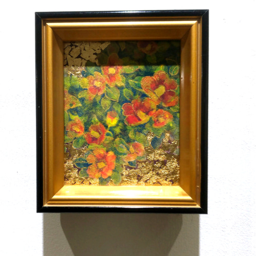 金箔 椿のアート作品 金箔 椿のアート作品