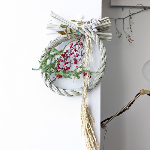 しめ縄 しめ縄2026 先行予約 早割 野薔薇の実 日影蔓 その他インテリア雑貨