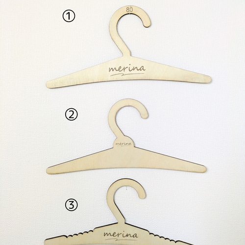 作家様におすすめ】ブランドロゴ入刻印ハンガー 名入れ オリジナル 服