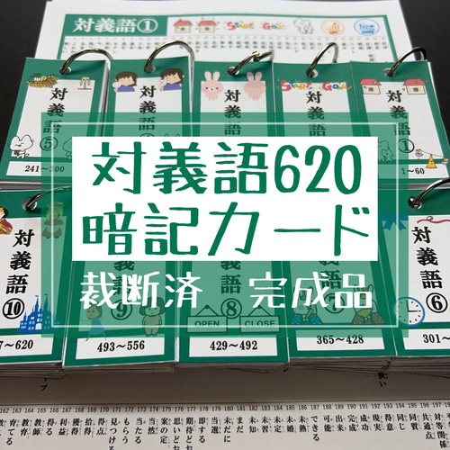 中学受験 国語（語彙） 暗記カード【MX014】 暗記カード 慣用句 830語