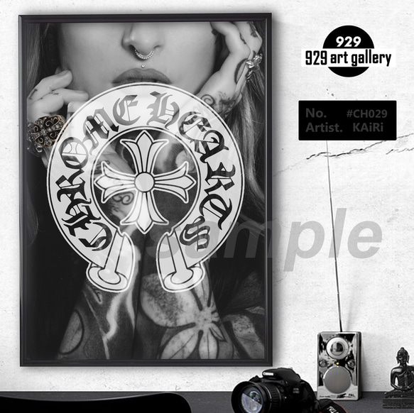 CHROME HEARTS type⭐︎オマージュアートインテリアポスター