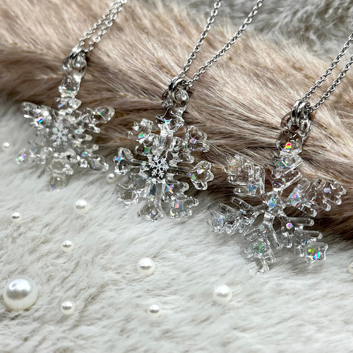 @Kiy☺︎【プロフィール必読】 様garni 冬限定 ネックレス 雪 結晶 Kiy☺︎【プロフィール必読】 様garni 冬限定 ネックレス 雪