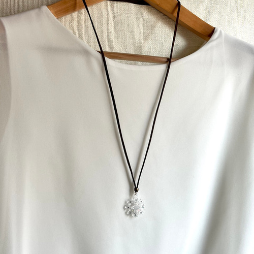 スノーフレークネックレス 雪の結晶 スノーフレーク シルバー925 ペンダント ネックレス