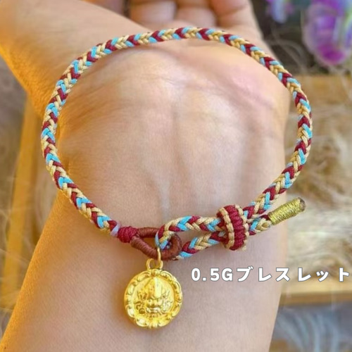 24K24K純金財神ざいじんネックレス24金ゴールド中空24Kゴールド