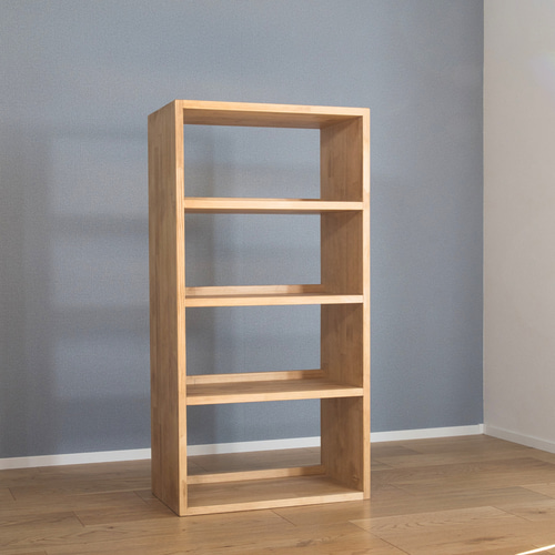本棚 4段 高さ92cm 幅45cm【ラック/シェルフ/収納棚/木製】 本棚・絵