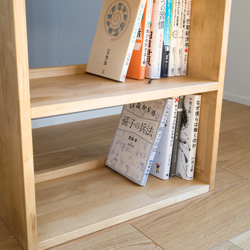 本棚 4段 高さ92cm 幅45cm【ラック/シェルフ/収納棚/木製】 本棚・絵