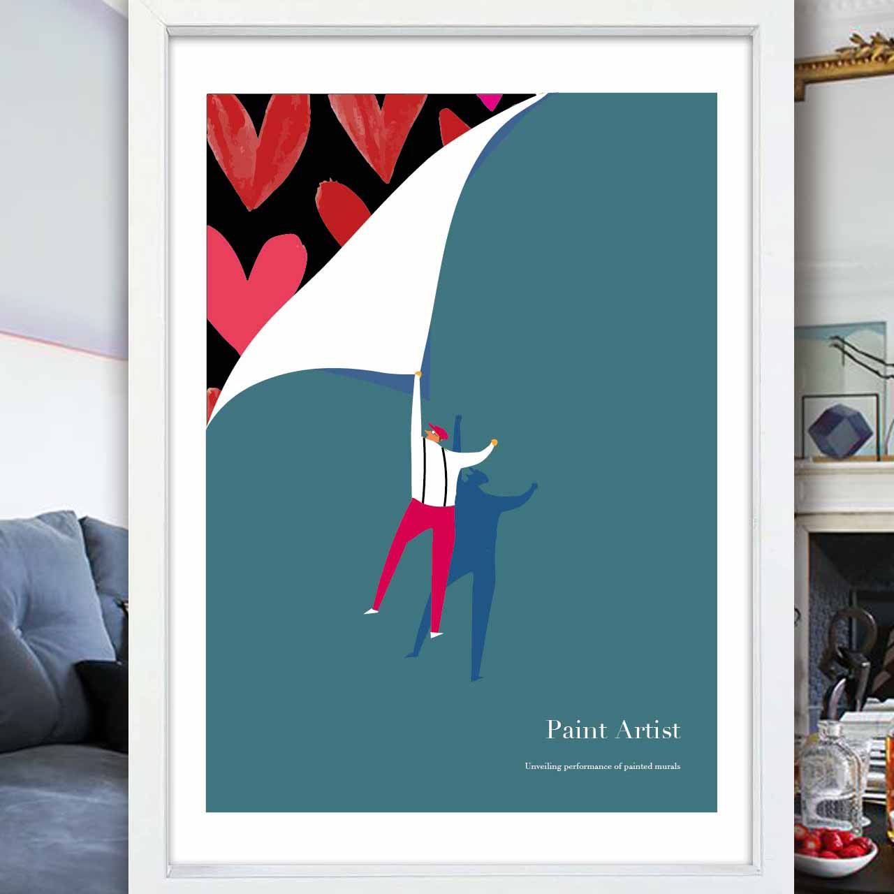 アーティストペインター　イラスト　お気に入り8000突破　ポスター　A4〜A1　アートポスター　アート　2128 6,512円