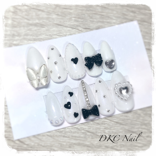 現品ネイルチップ＊人気の量産型・地雷系デザイン 韓国ネイル 推し活