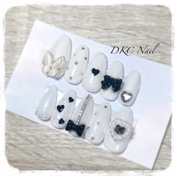 現品ネイルチップ＊人気の量産型・地雷系デザイン 韓国ネイル 推し活