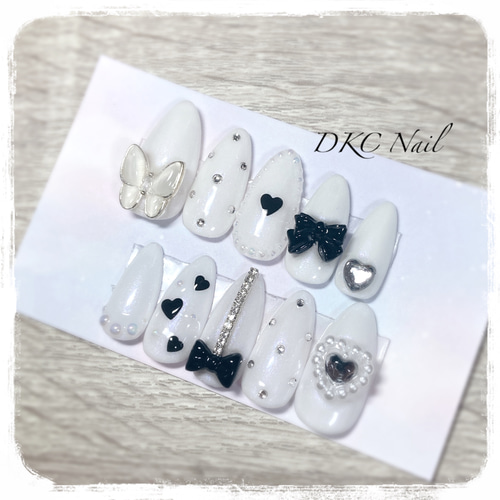 現品ネイルチップ＊人気の量産型・地雷系デザイン 韓国ネイル 推し活