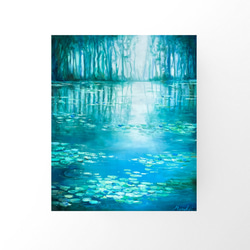 油絵 絵画 【エメラルドグリーンの海】 油絵 油彩 油彩画 絵画 絵【エメラルドグリーンの海】 | HIROSHI1990