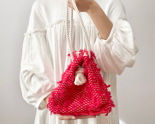 handmade 巾着などで使える布【NEW】 Use small pieces of fabric ✿ How to make a mini drawstring bag I