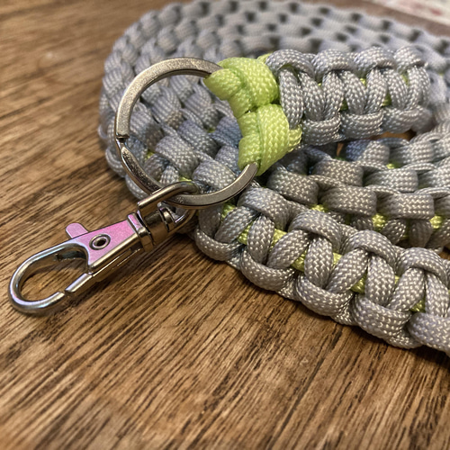 パラコード ストラップオーダー受付ページ 予約商品◯RIBBON Collection◯Leather&paracord STRAP【SHORT