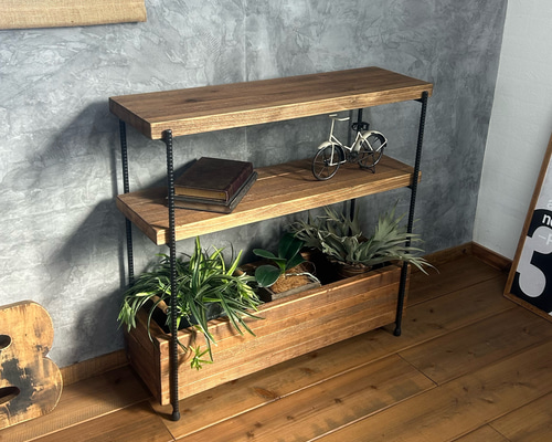 アトランタ家具✨飾り棚✨書棚✨抽斗付き✨国産栗材＆楢天然杢✨関東へも送付致します アトランタ家具✨飾り棚✨書棚✨抽斗付き✨国産栗材＆楢天然