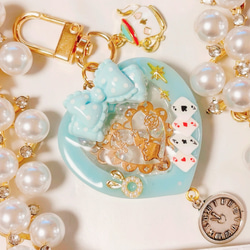 シャカシャカキーホルダー＊くまロリポップ2点オーダー4点＊シェイカー プリンくまロリポップ◇シャカシャカキーホルダー シェイカー