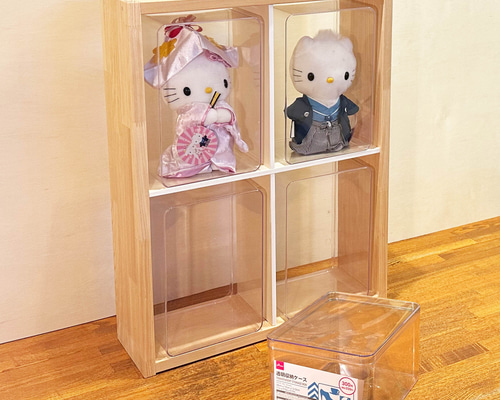 コレクションケース】ダイソーの透明収納ケースが収まる