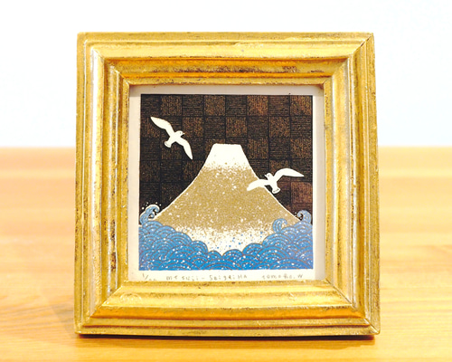 MYCE silk screen プリント　版画 版画 - Mt.Fuji -青海波（シルクスクリーンプリント） 版画