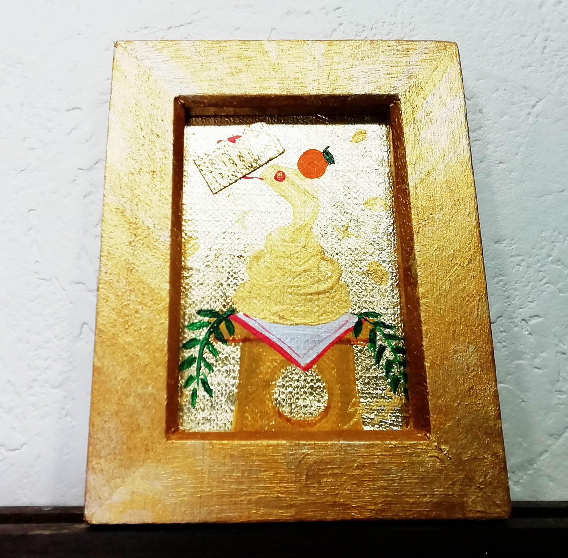 【開運絵画】「松ー黄金」(額付き)※純金箔使用 楽天市場】豪華！本金押箔 「開運 黄金龍」 色紙額 高級額入り