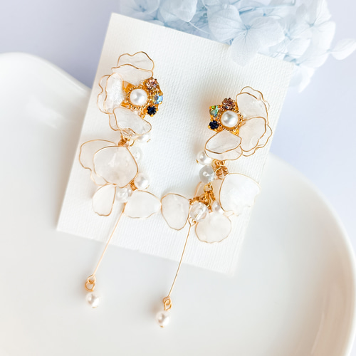 sweet pea ピアス sweet pea bouquet earring – monshiro official web site