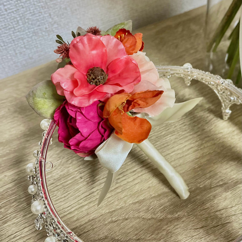 受注販売】再販*ピンクブーケ/オレンジブーケ/カラフルブーケ 受注販売】再販*ピンクブーケ/オレンジブーケ/カラフルブーケ