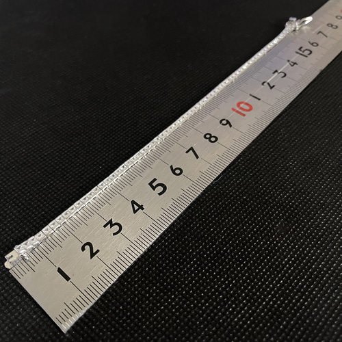 キュービックジルコニア silver925 テニスブレスレット スクエアカット 並行輸入品】LMCIEZR 925スターリングシルバー ホワイト 4mm