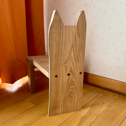 かわいい耳がついた森の木椅子（koisu) 組立キットNo.03 DIY