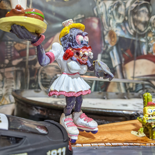 お宝放出 アメ雑 ベティー&ラットフィンク 盛り沢山ディスプレイボード置時計 お宝放出 アメ雑 ベティー&ラットフィンク 盛り沢山ディスプレイボード