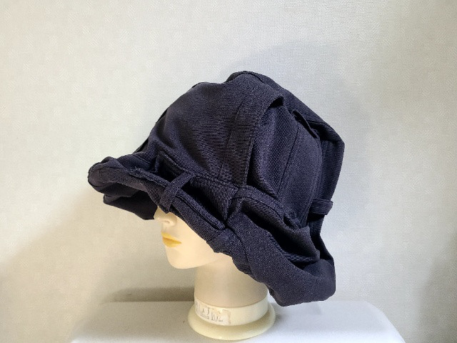 魅せる帽子☆ストレッチパンツのリメイククロッシュ～ディープパープル