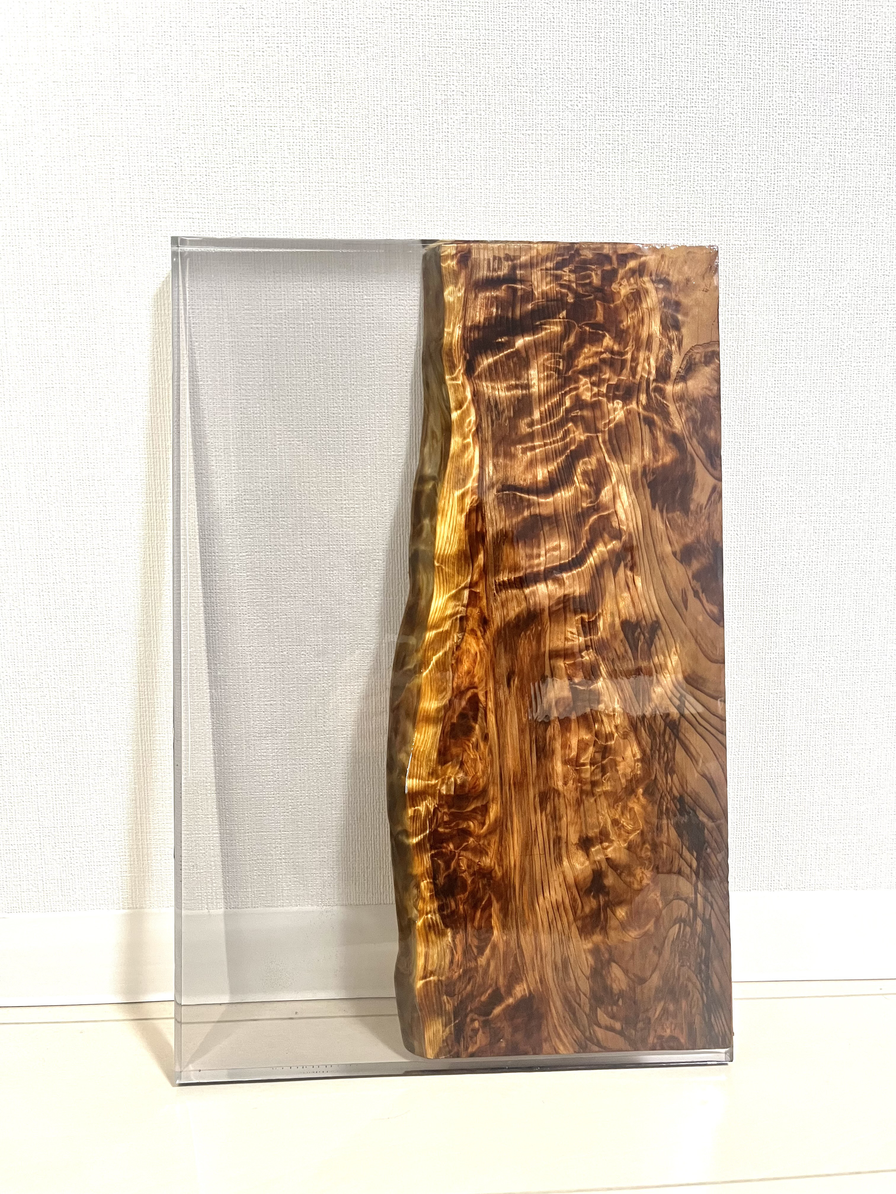 レジンサイドテーブル【杉×レジン】※天板のみ