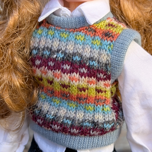 ✢昭和レトロなベスト✢ スモーキーブルー系 ブライス ブライスアウト