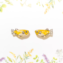 6種類から選べる金具)エビフライ×三毛猫ちゃんのぶら下がりゆらゆら