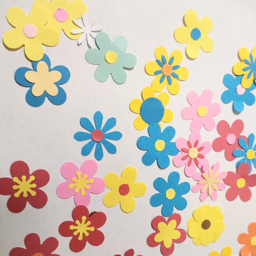 アルバム飾り　節分　オーダー受付中( ＾∀＾) 画用紙 節分 梅 色紙 壁面 アルバム ラミネート ～鬼たちの節分