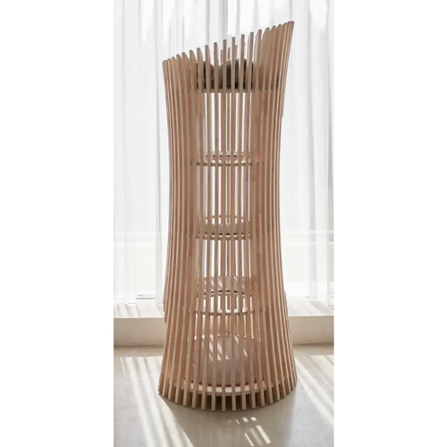 雅】透ける木漏れ日キャットタワー 和風 天然木 高級猫家具【2週間以内