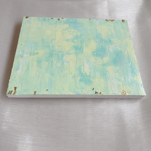 優しい色✴︎絵画 アクリル画 癒し 綺麗 可愛い グリーン 緑 淡い 儚い