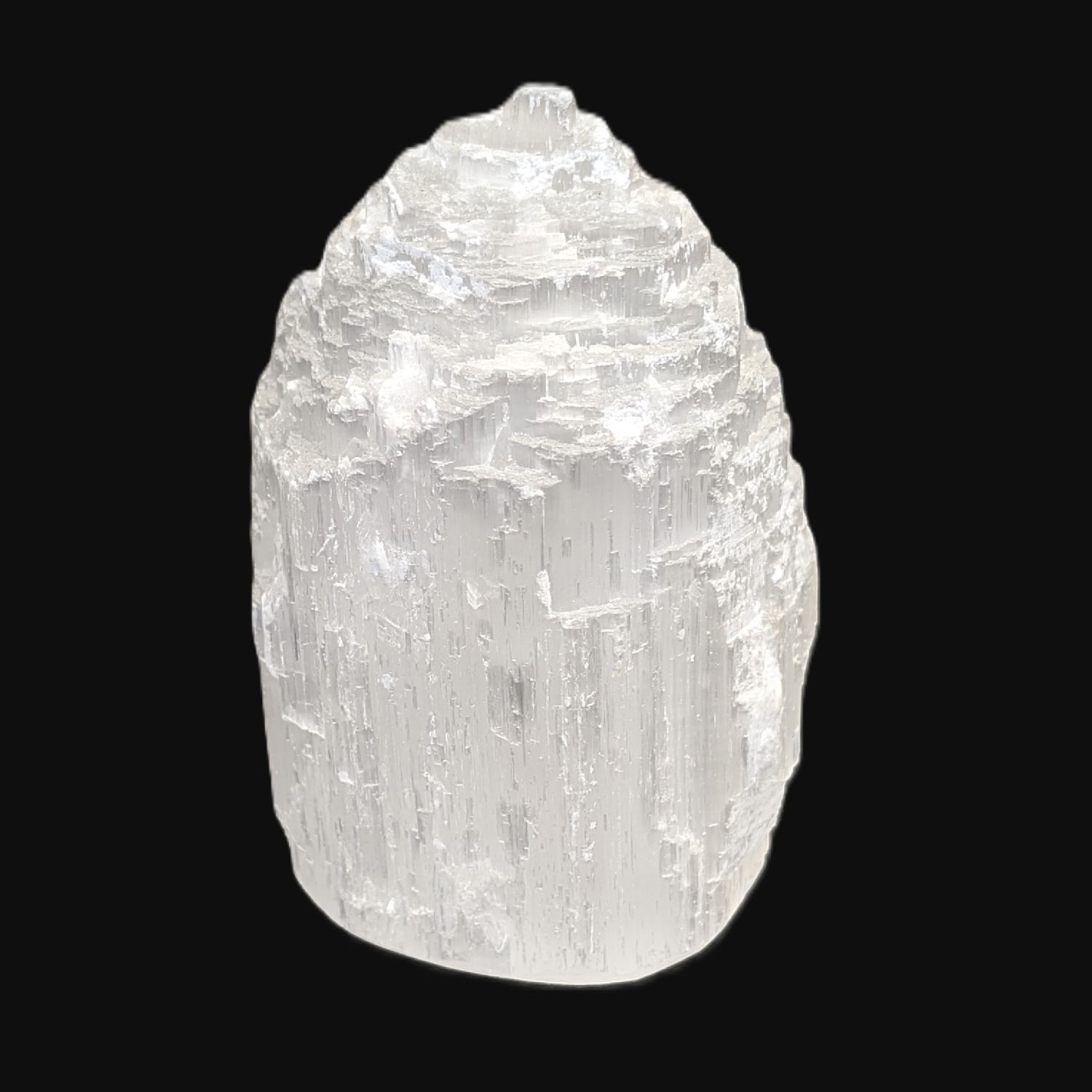 セレナイト 原石 タワー ４６０ｇ Sel2 ジプサム 潜在的な意識を引き出す オブジェ お守り効果 ギフト 京海堂