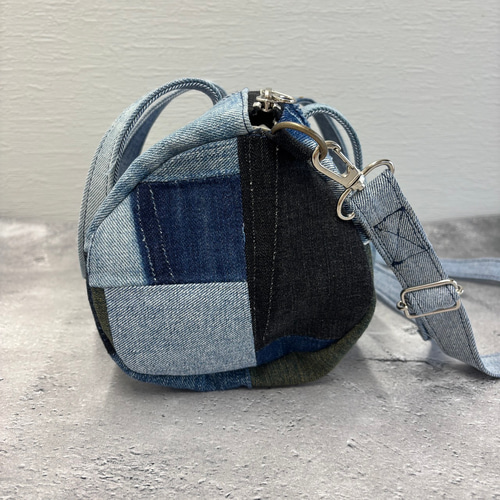 miniドラムバッグ(デニムベルト付き) ハンドバッグ Re.m 通販 miniドラムバッグ(デニムベルト付き) ハンドバッグ Re.m 通販