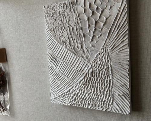 テクスチャーアート テクスチャーアート (正方形27cm) オーダー制作 | Ikumi Yasuzaki