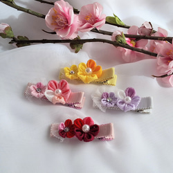 オ－ガンジー×シフォンジョーゼットのシュシュ ＊青色×水色＊ シュシュ