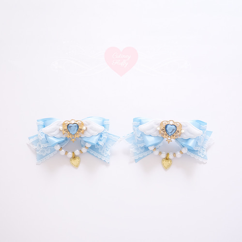 天使の羽 ヘアクリップ 天使界隈 魔法少女 量産型 地雷 ロリータ 推し