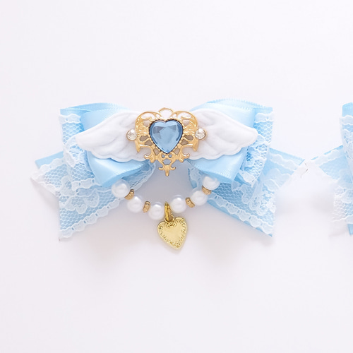 天使の羽 ヘアクリップ 天使界隈 魔法少女 量産型 地雷 ロリータ 推し