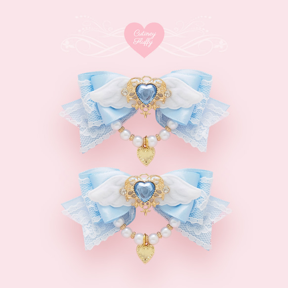 天使の羽 ヘアクリップ 天使界隈 魔法少女 量産型 地雷 ロリータ 推し